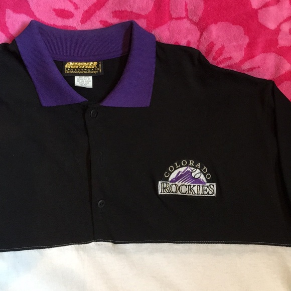 NWOT Colorado Rockies Sport Shirt EUC - Picture 2 of 5